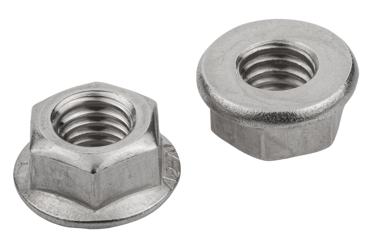 Hexagon nuts na may flange m12, en 1661 din 6923 / gb / t 6177.1