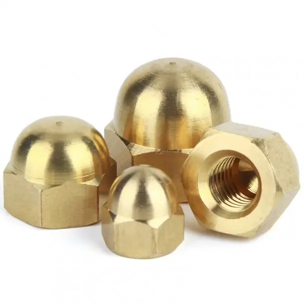 Copper Brass Din1587 Hex Domed Cap Nuts, Auto Parts, OE Custom Nuts