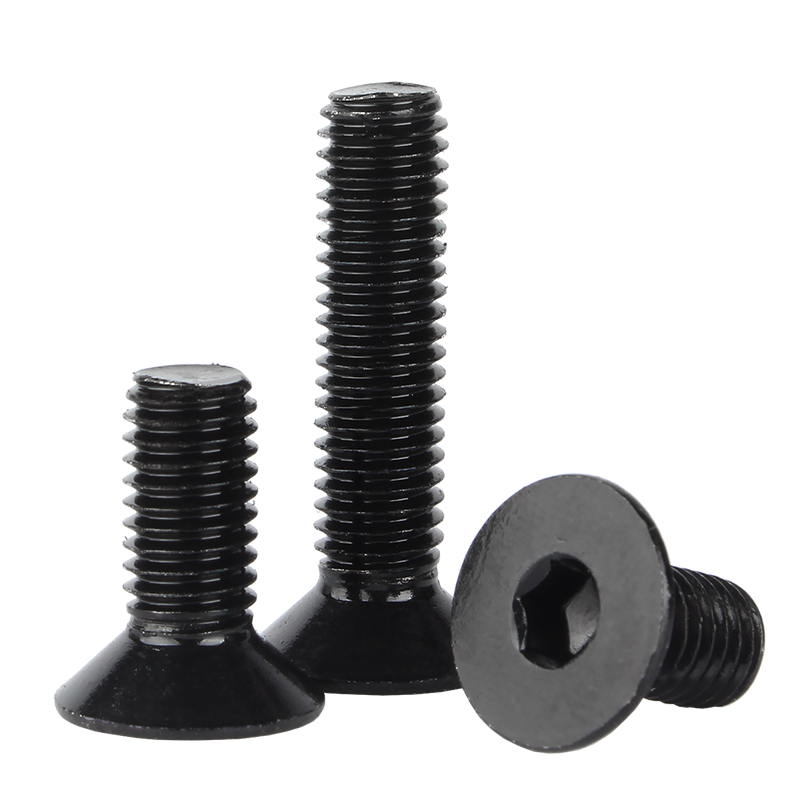 Black Oxide Zinc Hex Socket Bolts, Mababang-Profile Countersunk Head, Mga Bahagi ng Auto